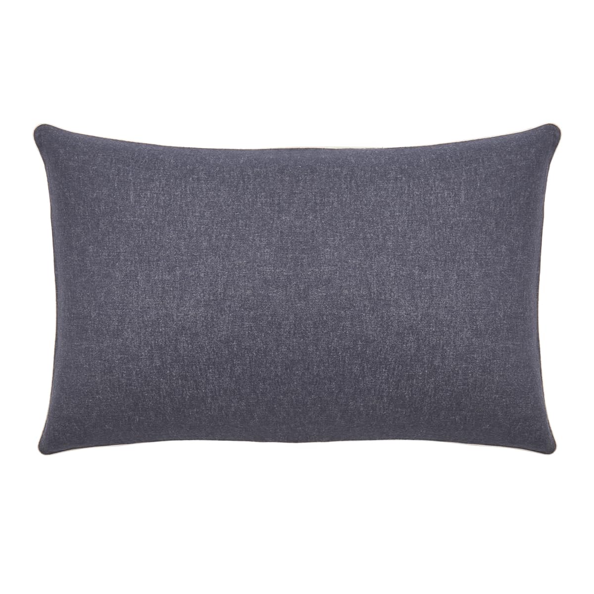 Chambray Cotton Flannel Pillowcase Plain Frisson 50 x 70 cm Essix — image 1