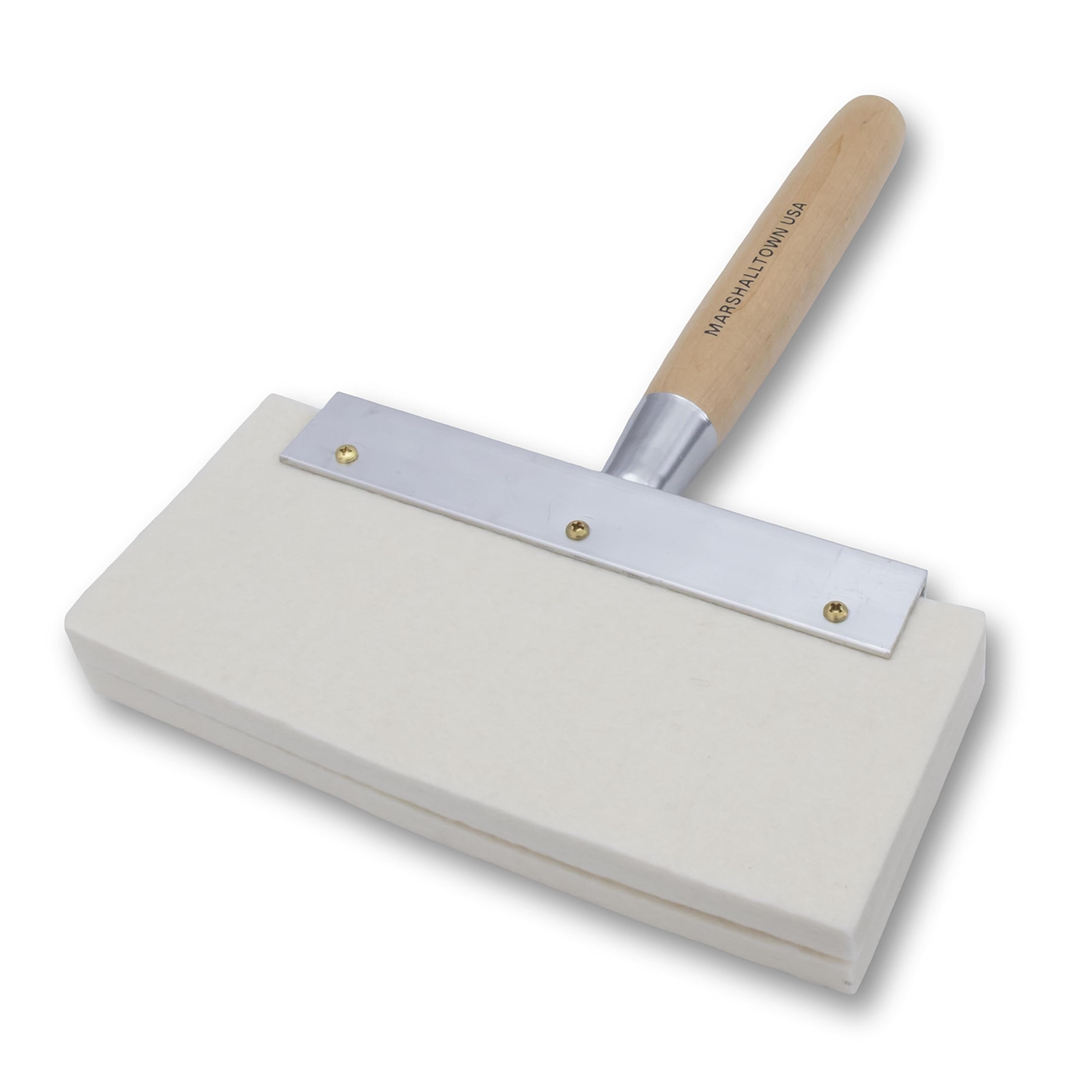 Marshalltown 9 Felt Brush with Wooden Handle - Trowel Plastering Water Brushes MFB865