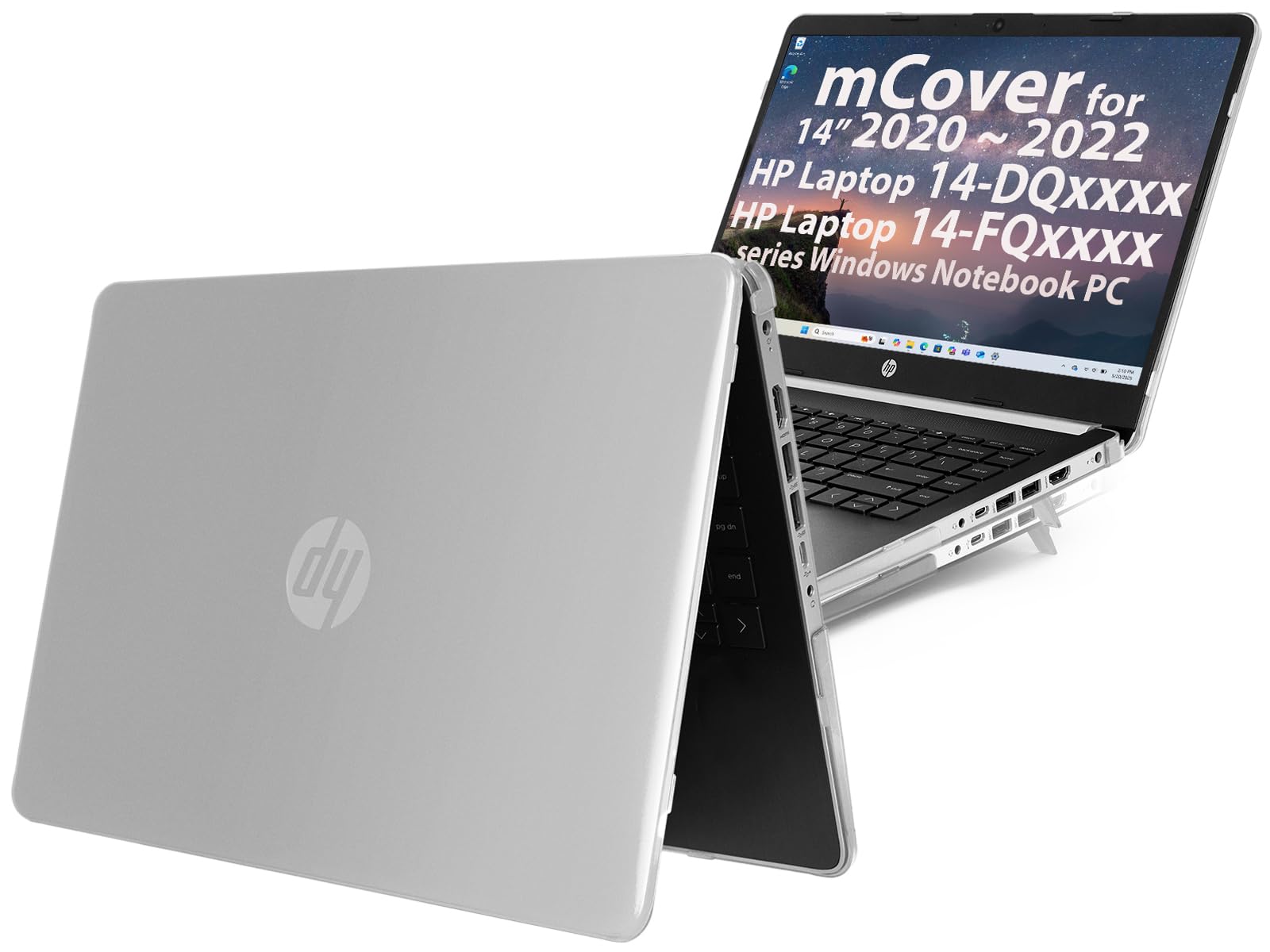 mCover Hard Shell Case for 2020 14" HP Pavilion 14S-DQ /14S-FQ/ 14-DQ Series (NOT Compatible with Other Models) laptops (Clear)