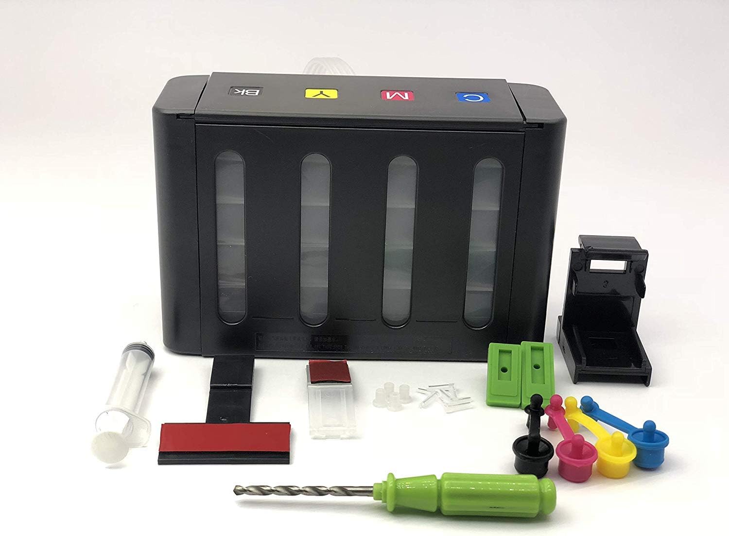 Inkclub Empty CISS Ink Tank with Accessories for HP & Canon Printers