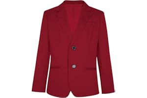 Miutii Kids Boys Long Sleeve Formal Blazer Coat One Button Gentleman Suit Jacket Outerwear for Wedding Party