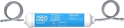 AQUACREST 5KDC Under Sink Inline Water Filter 12 Months 18927 Gallons Direct