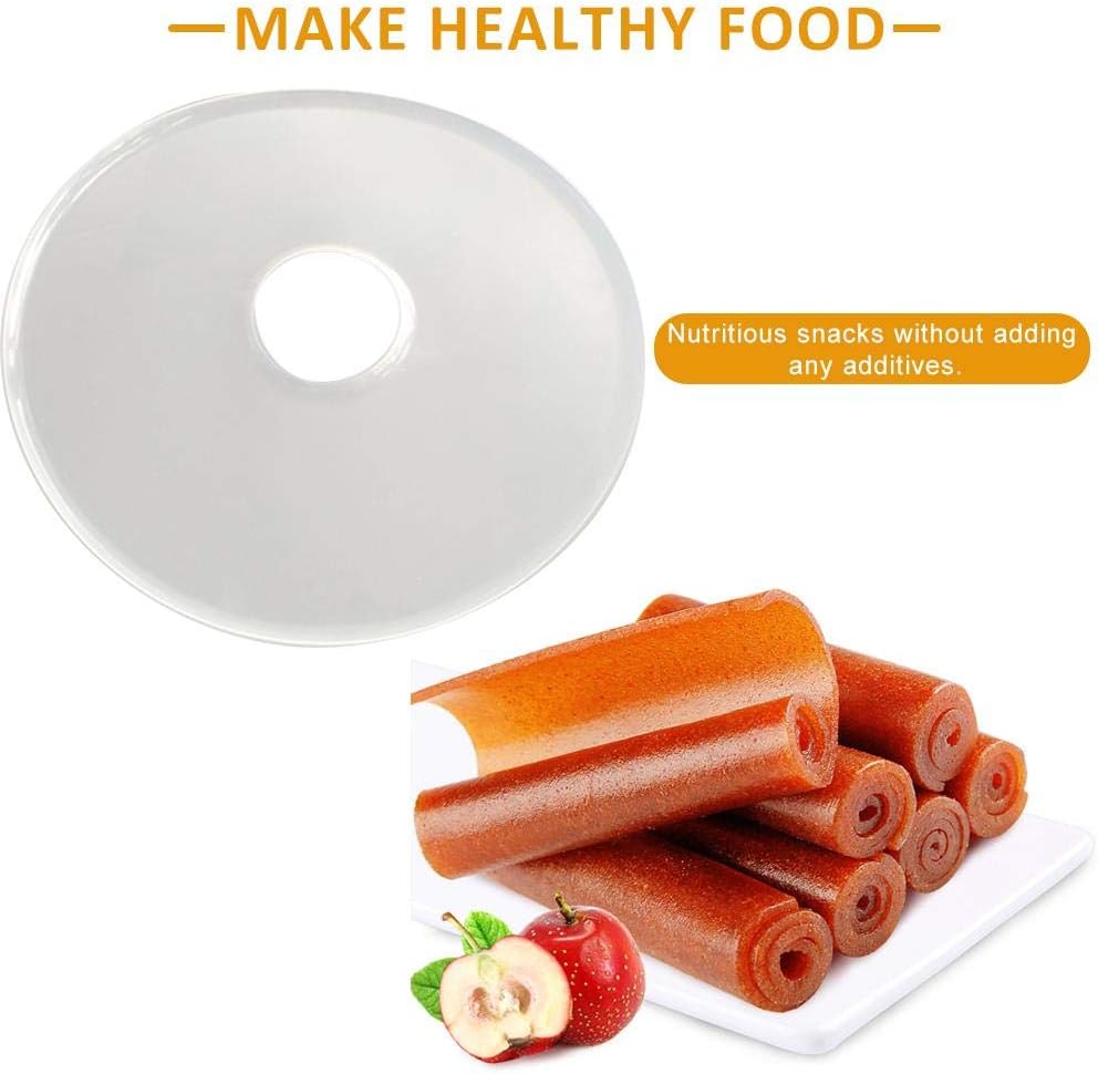 Phrat Food Dryer Fruit Roll-up Sheet Soft Mesh Food Grade Material Easily Clean Food Dehydrator Fruit Roll Sheets For FD-1010 FD-1018A FD-1040 FD-80 FD-80CN