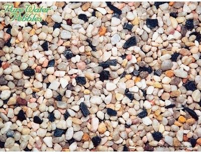 Premium Fresh Water Aquarium Substrate - 50 lbs [Set of 2] Color: River Jack