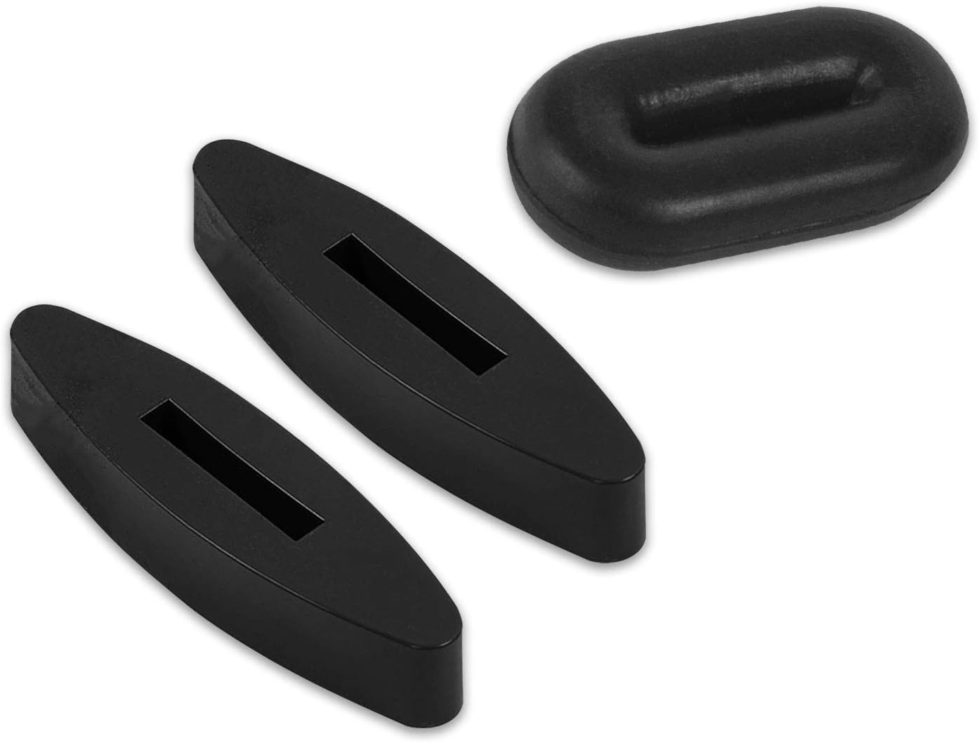 Tigerbox Black Rubber Martingale Stop, Pair of Rein Stops Horse Tack