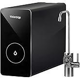 Waterdrop D6 Under Sink Reverse Osmosis Water Filter, 600 GPD, Tankless | 6-Stage Filtration, RO System, 2:1 Pure to Drain, Smart LED Faucet, Easy Installation, Save Space, Require Electrical Outlet