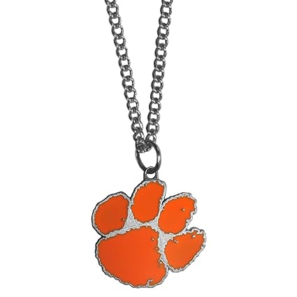 Amazoncom Clemson Tigers Logo Pendant Chain Necklace