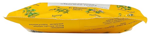 RICOLA ORIGINAL HERB COUGH DROPS, 45 COUNT, COUGH SUPPRESSANT & THROAT RELIEVING DROPS WITH NATURALLY SOURCED MENTHOL, PLEASING HERBAL TASTE FOR COUGHS & THROAT IRRITATION SYMPTOM RELIEF