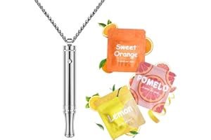 ASTOFLI Quit Smoking Breathing Necklace for Adults: Adjustable Air Outlet Breathing Necklace to Quit Smoking and Vape - Air Inhaler Stop Smoking Aids Fidget for Stress Anxiety Relief with Flavor Pack