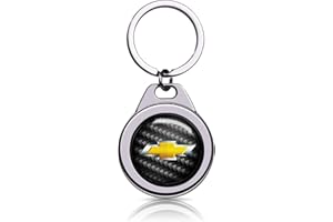 XIGRALUCK Car Keychain for Chevy Malibu Camaro Trax Traverse Sonic Cruze Volt Equinox Spark Chrome Metal Alloy Logo Key Chain Gifts Fit Car Keyring Accessories