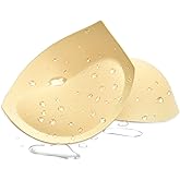 KSang Wateproof Super Thick Bathing Suit Inserts - Push Up Bra Pads Inserts Add 1-2 Cups Swimsuit Breast Enhancer for Bikini Sports Fits B/C