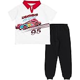 Disney Polo Shirt and Fleece Jogger Pants Outfit Set Toddler to Big Kid Sizes (2T - 10-12)