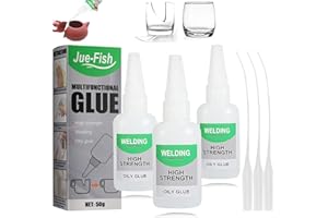 YOMAGINE Wood Glue, 3Pcs Welding High-Strength Oily Glue, Jue Fish Glue, Universal Super Glue for Wood Working, Metal, Ceramics, Leather, Glass, Shoes, Instant Bonding, Strong Adhesion, Repairs Last Long Time