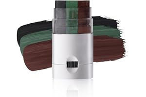 4pcs 3 Color Camouflage Hunting Face Paint Stick, Camo Hunting Hide Body Paint Military Training Face Makeup Stick Grass Fore