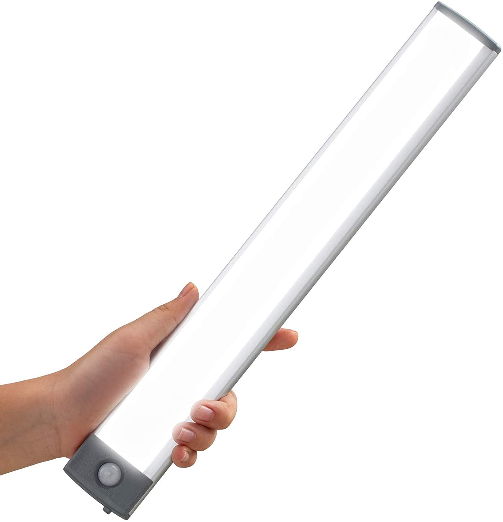 Under Cupboard Wardrobe Lights, 54 LED Motion Sensor Closet Cabinet Light, Wireless Rechargeable Stick-on Anywhere Magnetic Night Lighting Light