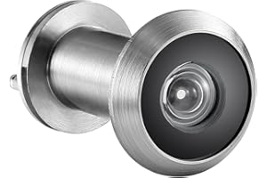 Earl Diamond - Peep Holes for Door, Solid Brass 200-Degree Door Viewer Peephole with Heavy Duty Rotating Privacy Cover for1-3/8" to 2-1/6" Doors Doors for Home Office Hotel, Satin Nickel