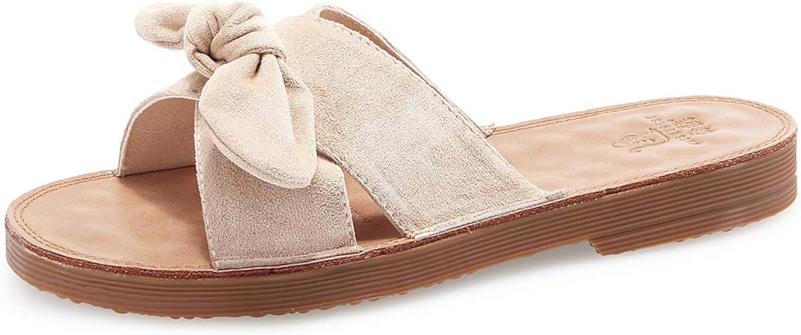 Amazon.com | MALEMONKEY Slide Sandals Women Bow-Knot Slide Flat Mules Sandal Beach Casual 