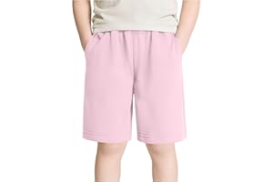 Athletic Shorts for Boys Summer Bermuda Casual Elastic Waist Short Basketball Soccer Short Comfy Cotton Shorts