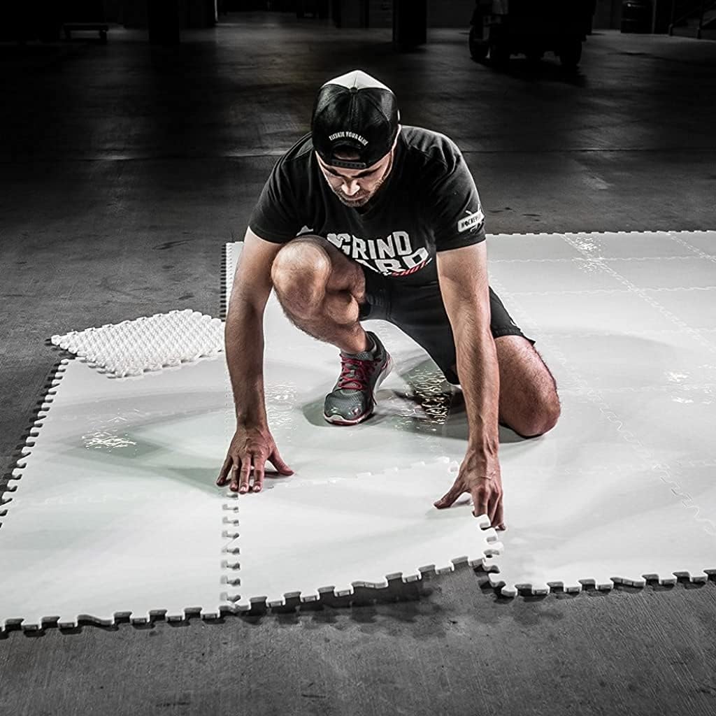 HockeyShot Allstar Dryland Flooring Tiles Hockey Training Aids | Fun Hockey Training Equipment | Skills: Shooting, Passing, Stick-Handling | Interlock, Indoor & Outdoor (10 Pack) : Sports & Outdoors