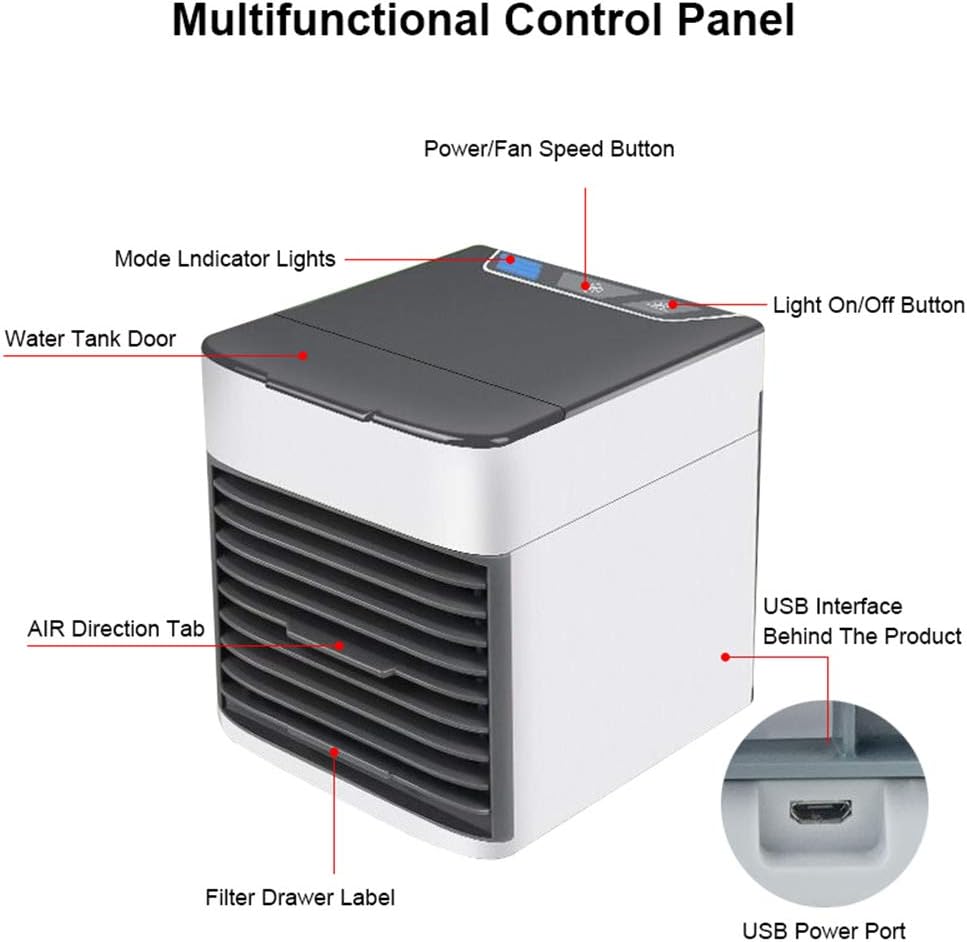 Mini Ventilador, Aire Acondicionado PortáTil Usb Aire Acondicionado De
