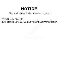 Transit Auto Front Rear Ceramic Disc Brake Pads Kit