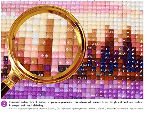 VOOADA New Full Drill Square Diamond 5D DIY Diamond Painting Cute Cartoon Dinosaur Diamond Embroidery Kits Cross Stitch Rhinestone Mosaic Painting for Home Deco (Cartoon Dinosaur)