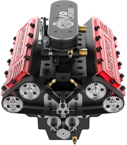 Amazon.com: iREOGAME V8 Engine Kit That Works, FS-V800 1/10 Eight