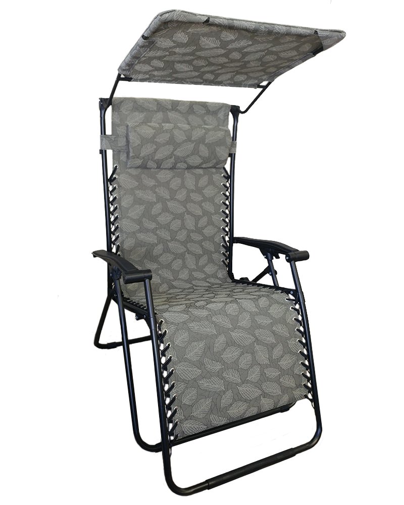 B07mqj9jnb 世界的に有名なスポーツゼロ重力ラウンジチェア サンシェードグリーンリーフ付き チェアベンチ 安い購入