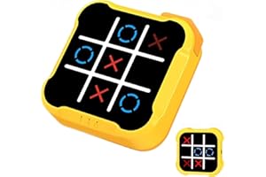 TGHIJKK Electronic Tic Tac Toe Game: Puzzles Portable Games 3-in-1 Tic Tac Toe Bolt Game Travel Tic Tac Toys for Educational Memory Growth, Infinite Tic-Tac-Toe Board Games for Ages 3+