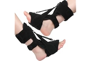 GOANDO 2 Pack Plantar Fasciitis Night Splint Upgrade Foot Brace Plantar Fasciitis Relief Splint Fit Women Men Adjustable Orthotic Stretcher Support Relief Foot Drop Achilles Tendonitis Day&Night