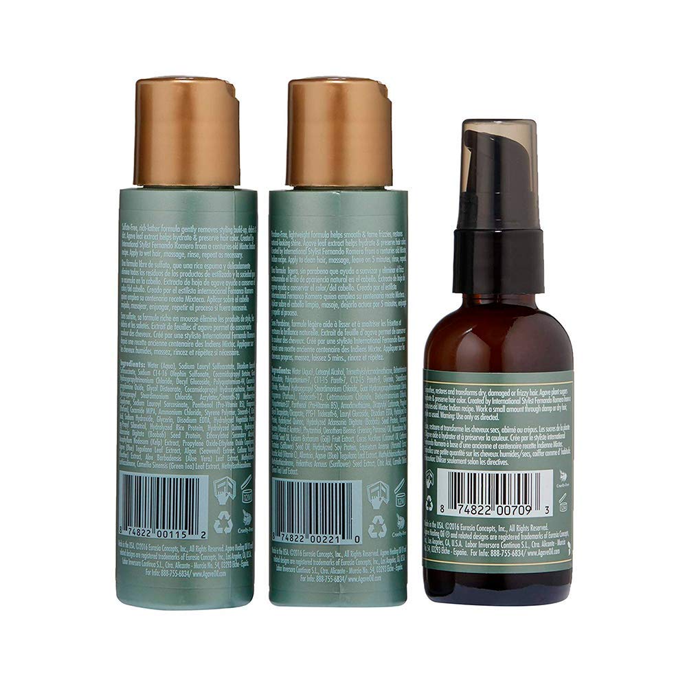 Amazon Com Agave Healing Oil Smoothing Trio Luxury Beauty