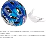 SIFVO Kids Bike Helmet 5-14 Adjustable Lightweight 50-57cm with Visor view 5