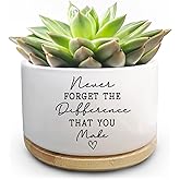 Jutasty Coworker Thank You Gifts, Funny Succulent Plant Pot, Flower Cactus Planter Gifts, Farewell Going Away Appreciation Inspirational Gifts for Women Men Boss Lady Manager Coworkers (No Plants)