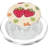 Fire Fit Designs Cute Pop Socket Cute Strawberry PopSockets for Girls Cute PopSockets MagSafe PopGrip for iPhone, 260027