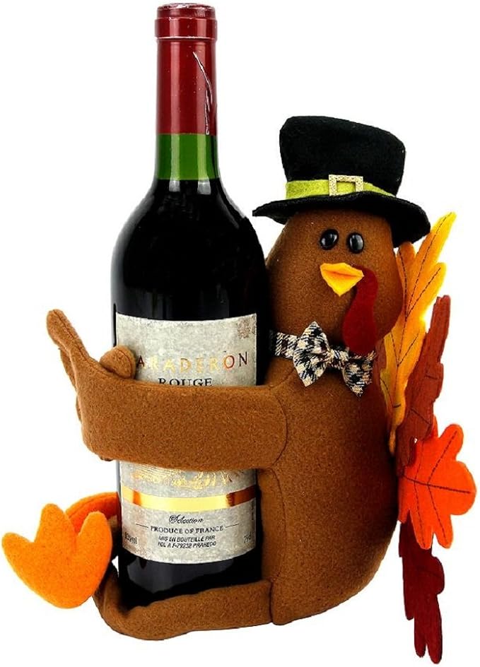 Kohl's Celebrate Fall Together Turkey Hugger Wine Bottle