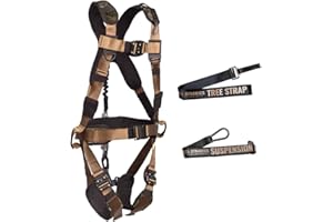 MALTA DYNAMICS Malta Hunting Safety Hunter's Elite Safety Harness Set with Tree Strap, Deer Drag/Suspension Relief Strap