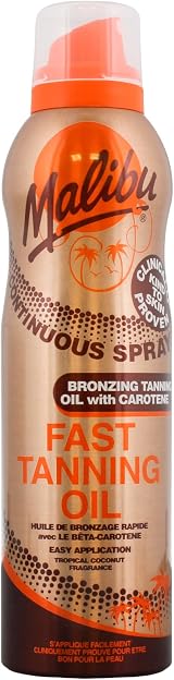 Malibu SPF 15 Continuous Dry Oil Spray with Shea Butter 175ml view 1