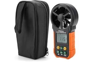 SEMME PM6252A Digital Anemometer,Portable High Exactness Handheld Wind Speed Meter Gauge Air Volume Measuring Meter for Weather Data Collection and Windsurfing Kite Flying Sailing