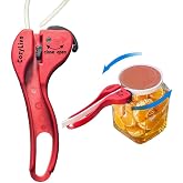 Arthritis-Friendly Jar &amp; Bottle Opener for Tight Lids &ndash; Adjustable Silicone Belt Wrench Opens All Screw-Top Jars and Bottles, Self-Locking Grip for Weak Hands, Seniors &amp; Kitchen Use (1 Pack)