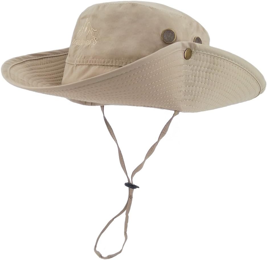 LETHMIK Outdoor Waterproof Boonie Hat Wide Brim Breathable Hunting Fishing Safari Sun Hat