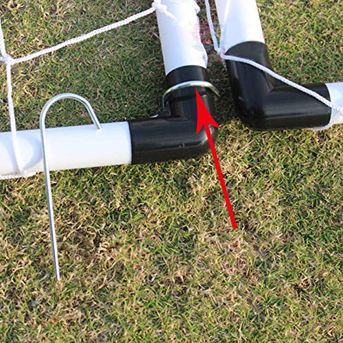 Set of 2 Soccer Goal Net Portable Soccer Goal Set, Plastic Indoor Outdoor Soccer Multi-Sport Net with Hand Pump for Kids Sport Home Game Toy Birthday Gift