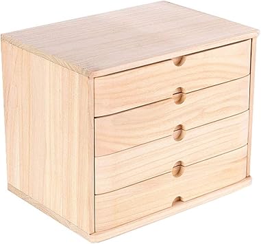 Amazon Com Carl Artbay Small Desktop Wooden Shelf With Drawer