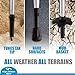 Walking Sticks for Men & Women - 14.5” Foldable Hiking Poles for Backpacking, Exercising and Traveling, Set of 2 Nordic Collapsible Trekking Poles (Black Silver, 115-135cm)
