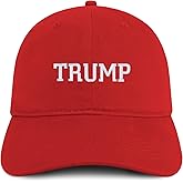 Trendy Apparel Shop Trump Varsity Font Embroidered Soft Cotton Baseball Cap