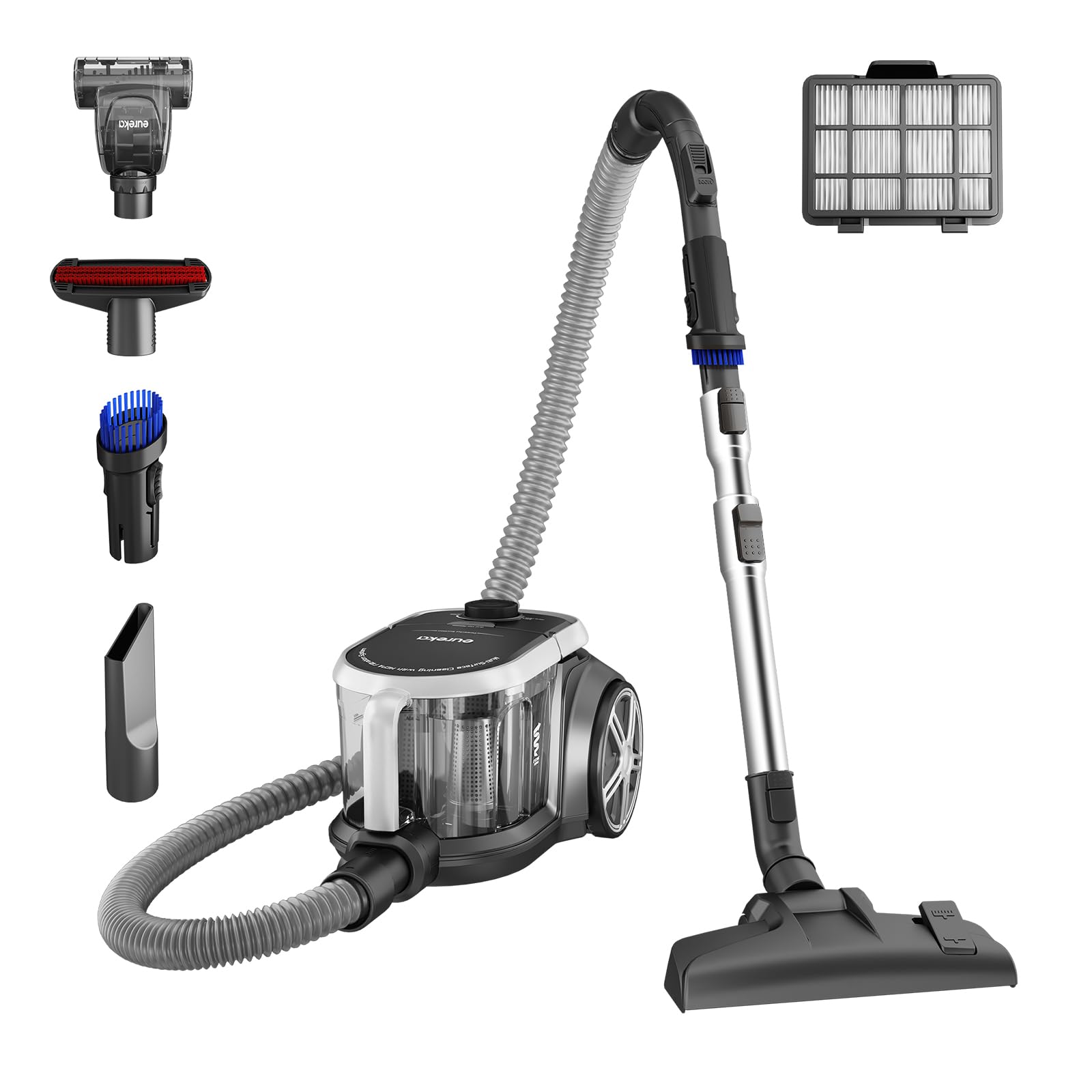 Eureka Bagless Canister Vacuum Cleaner, Lightweight