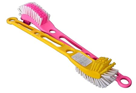 Mega Super Bold Double Side Toilet Cleaning Brush (Set of 2)