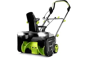 Snow Blower:15A Motor, 20-Inch Electric Snow Blower, Electric Snow Shovel with 25ft Throwing Distance, Dual LED Lights, 3300rpm Snow Thrower DEKOPRO