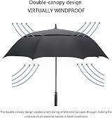 G4Free Golf Umbrella 140-183 cm Windproof Double Canopy Auto Open view 4