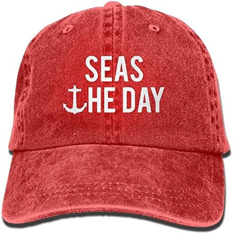 Zcfhike Seas The Day Boat Anchor Captain Adjustable Cotton Hat C3