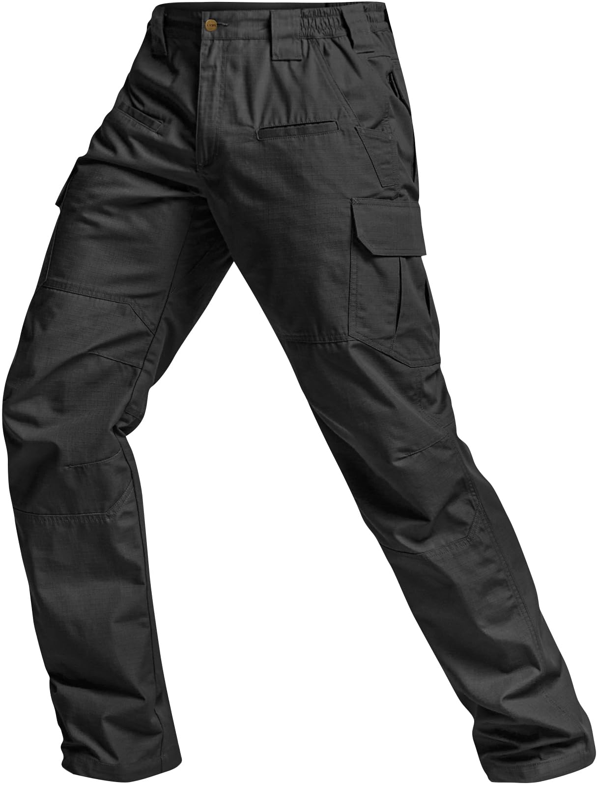 CQR Men's Tactical Pants, Water Resistant Ripstop Cargo Pants, Lightweight EDC Work Hiking Pants, Outdoor Apparel